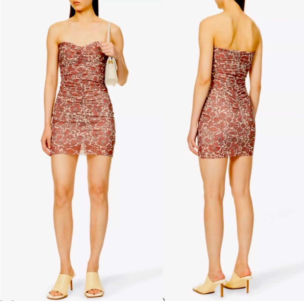 NWT Bec + Bridge Priya Floral Print Ruched Mini dress
New no flaws
